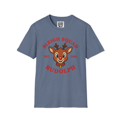 Sleigh Squad Unisex T-Shirt - Christmas Rudolph Tee