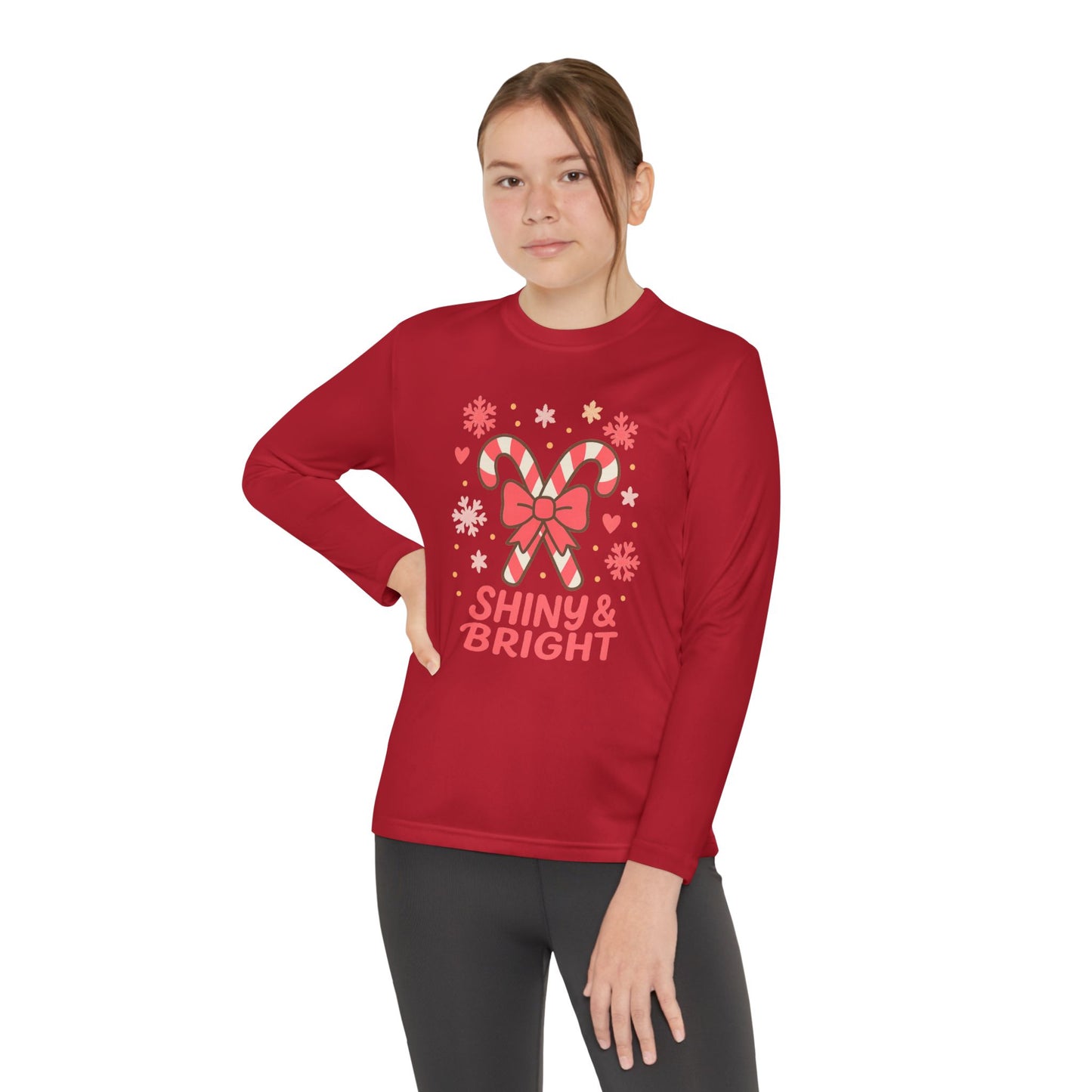 Long Sleeve Tee - Shiny & Bright Snowflake Design