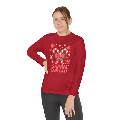 Long Sleeve Tee - Shiny & Bright Snowflake Design