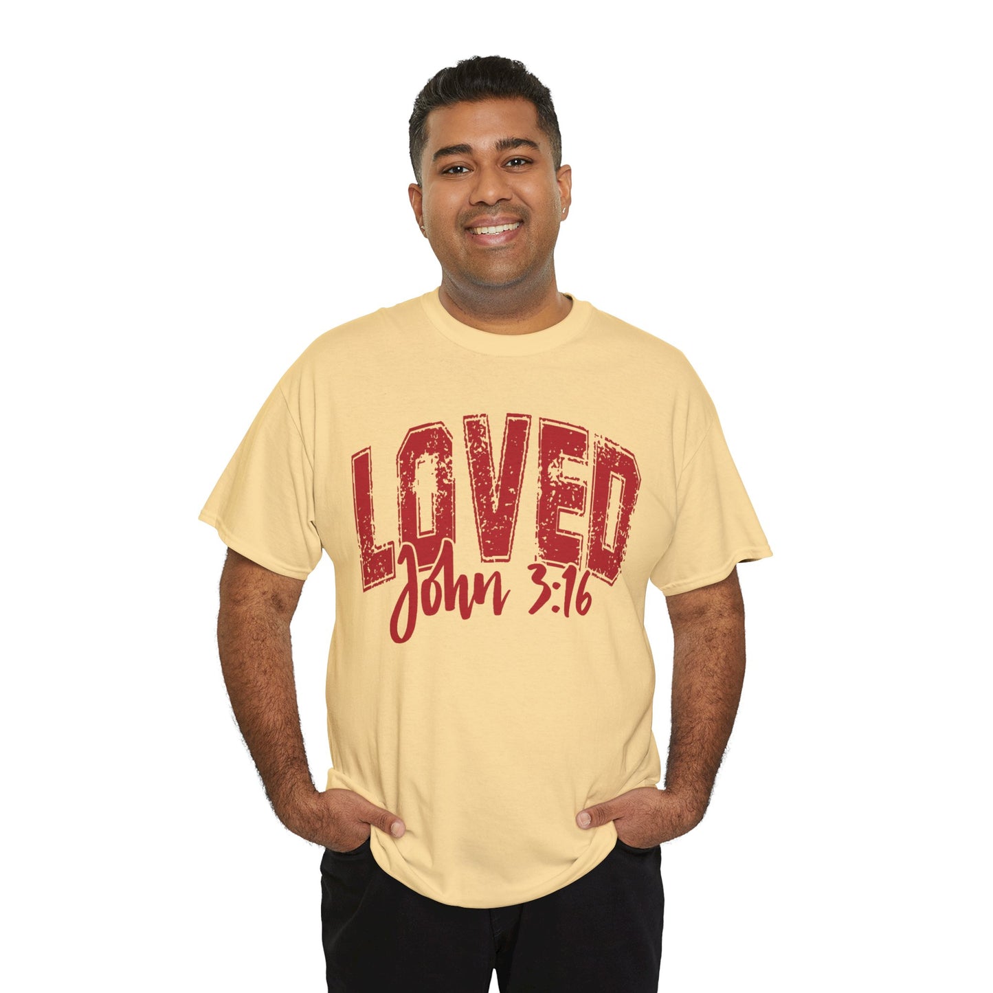 Loved T-Shirt with John 3:16 Scripture Reference