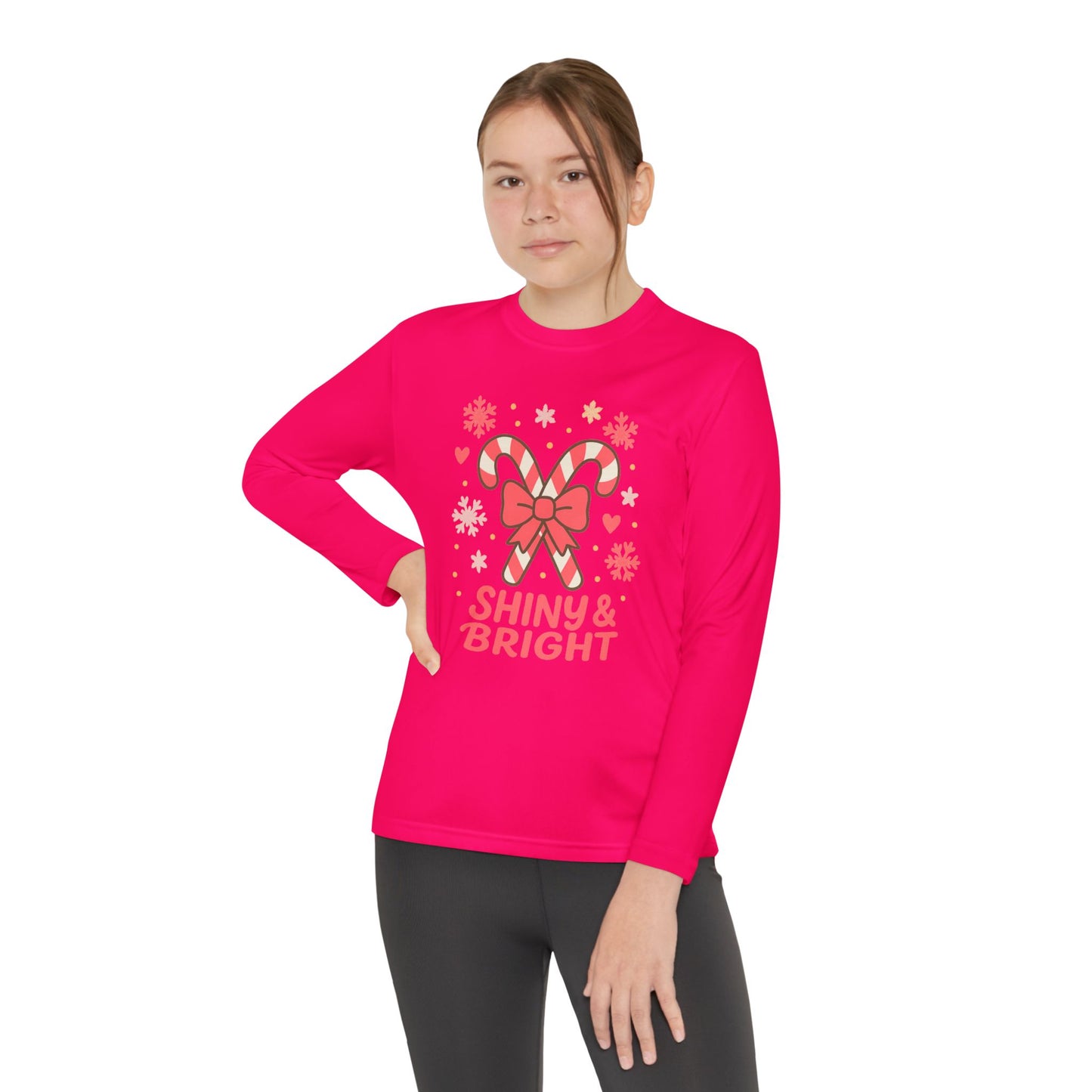 Long Sleeve Tee - Shiny & Bright Snowflake Design