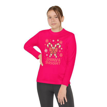 Long Sleeve Tee - Shiny & Bright Snowflake Design