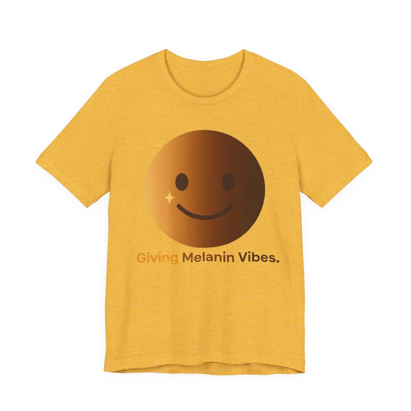 Melanated Emoji Tee- Giving Melanated Vibes- Style 1