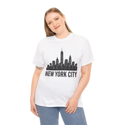 New York City Skyline T-Shirt — NYC Skyline Silhouette Tee