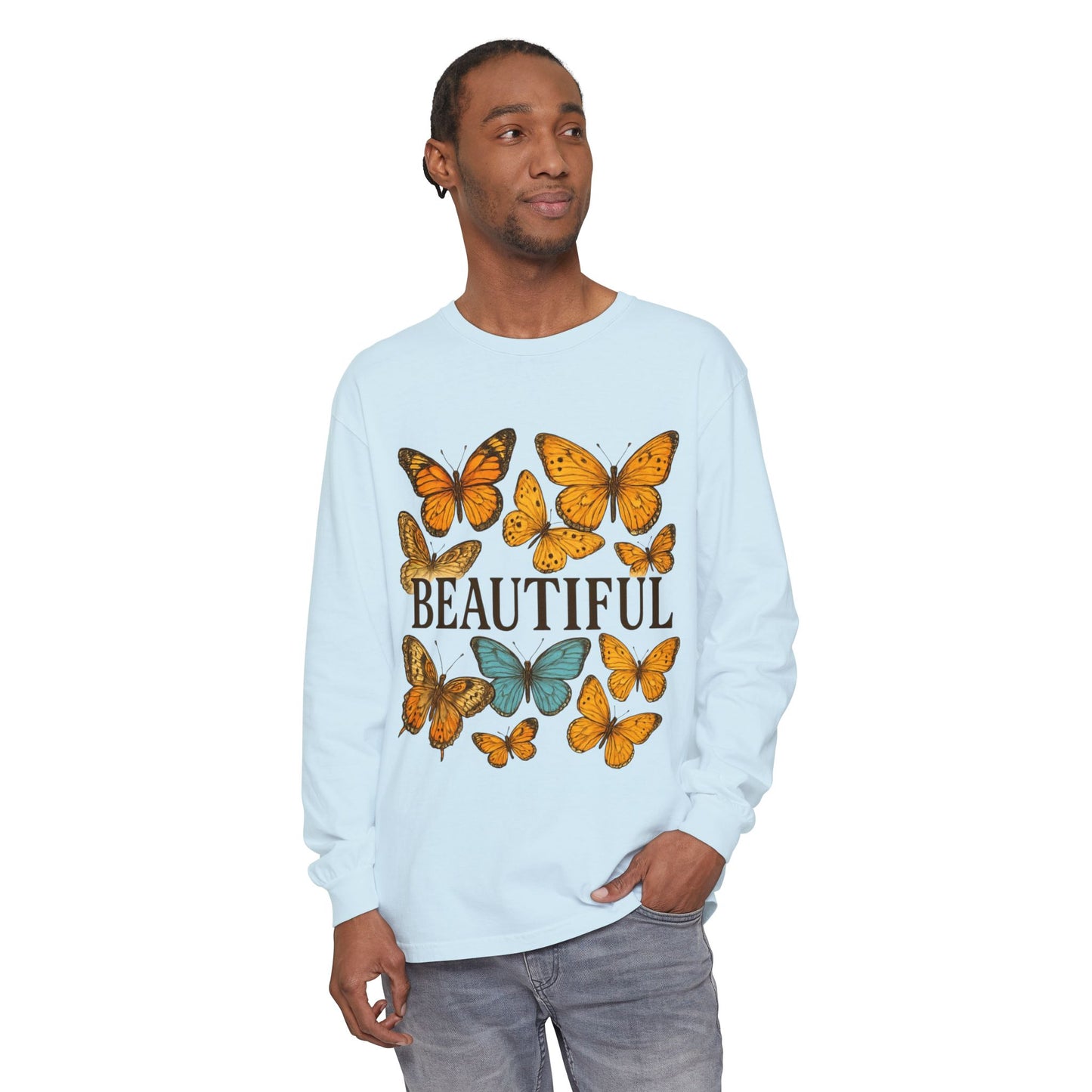 Beautiful Butterfly Long Sleeve T-Shirt, Eco-Friendly Cotton Tee, Casual Wear, Spring Fashion, Gift for Nature Lovers, Comfortable [...]