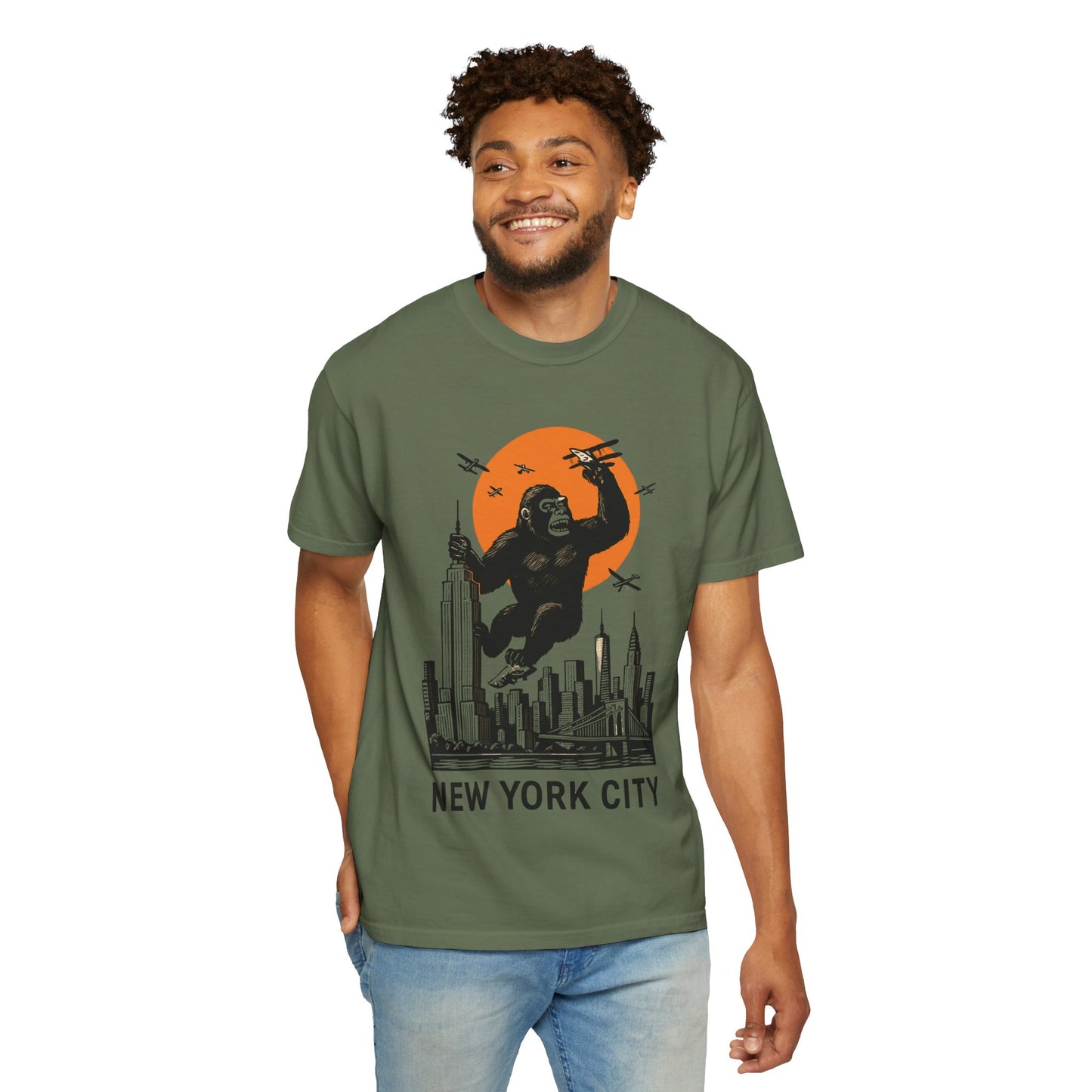 New York King Kong Skyline T-Shirt