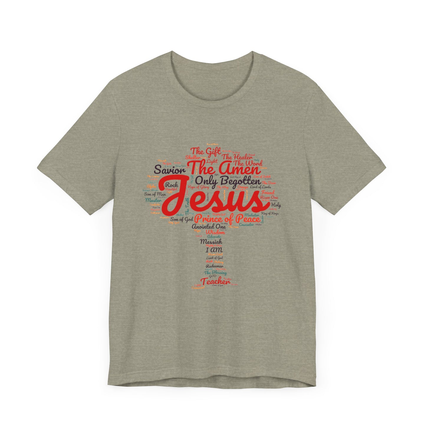 Religious Tee - Names of JESUS Tree Design