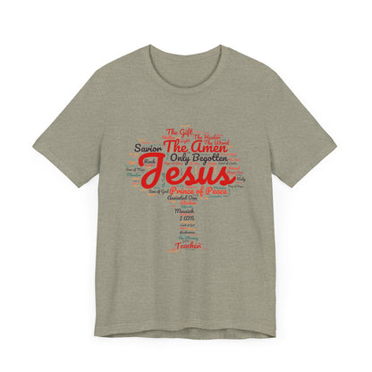 Religious Tee - Names of JESUS Tree Design