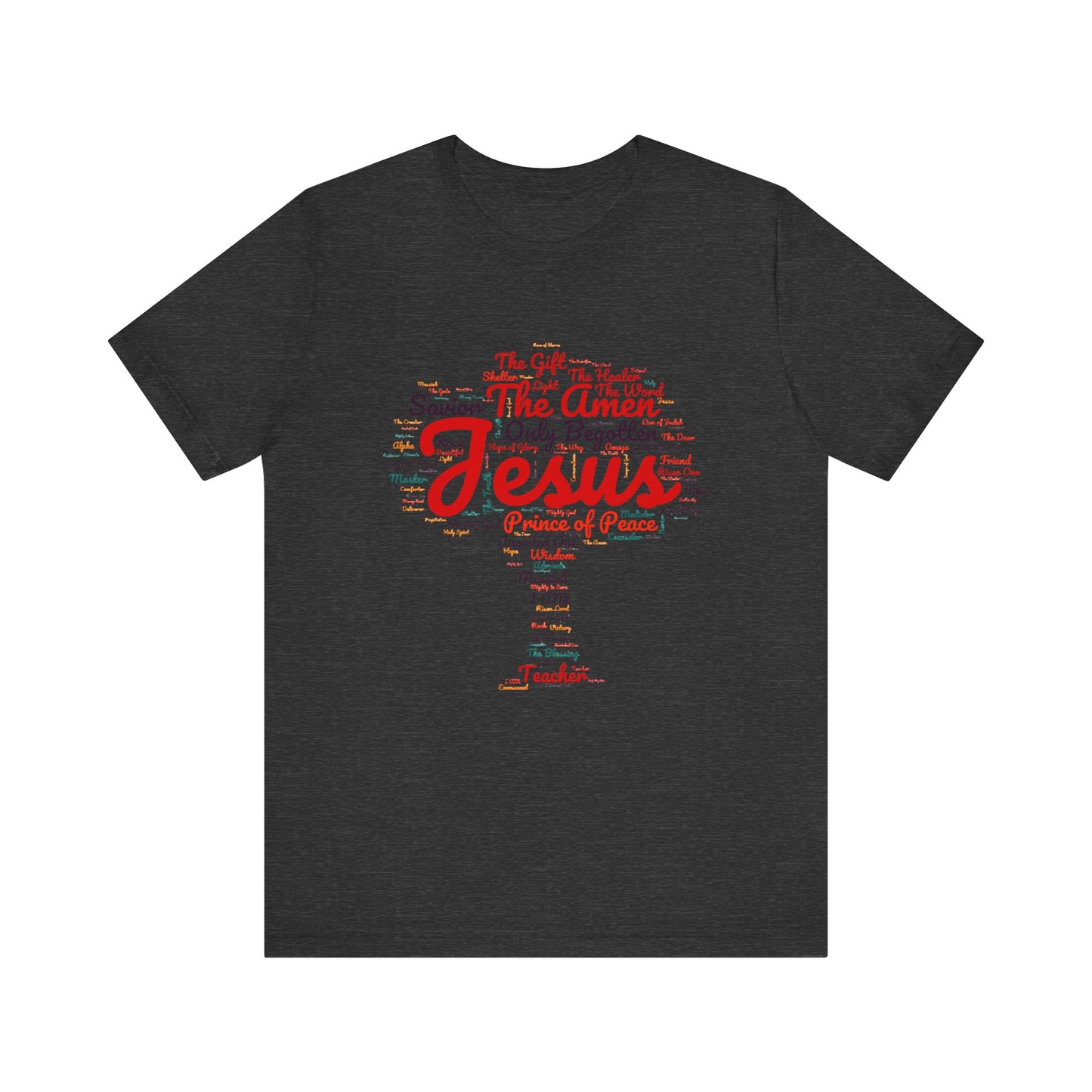 Religious Tee - Names of JESUS Tree Design