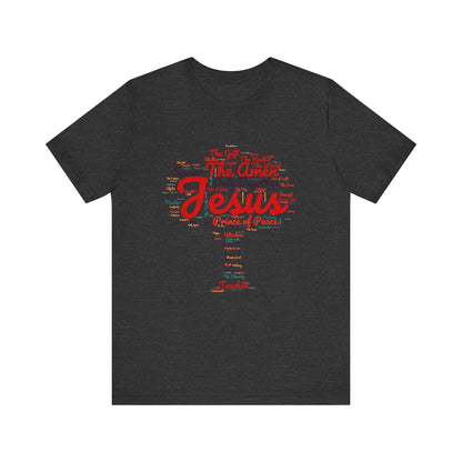 Religious Tee - Names of JESUS Tree Design