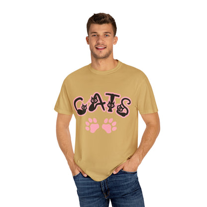 Cat Lover Unisex T-shirt with CATS Font Design