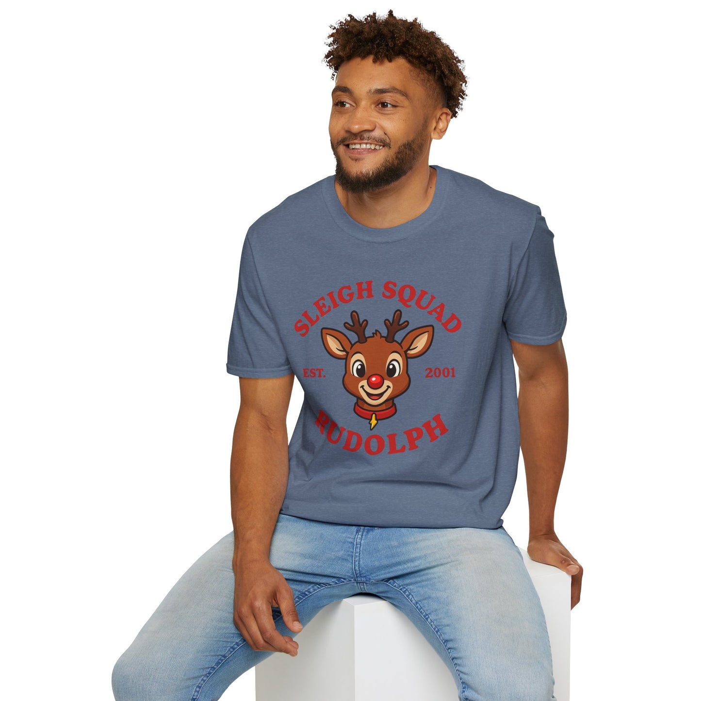 Sleigh Squad Unisex T-Shirt - Christmas Rudolph Tee