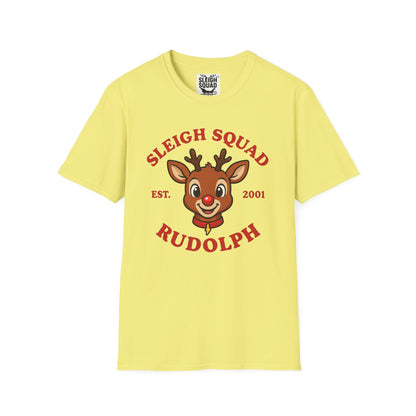 Sleigh Squad Unisex T-Shirt - Christmas Rudolph Tee