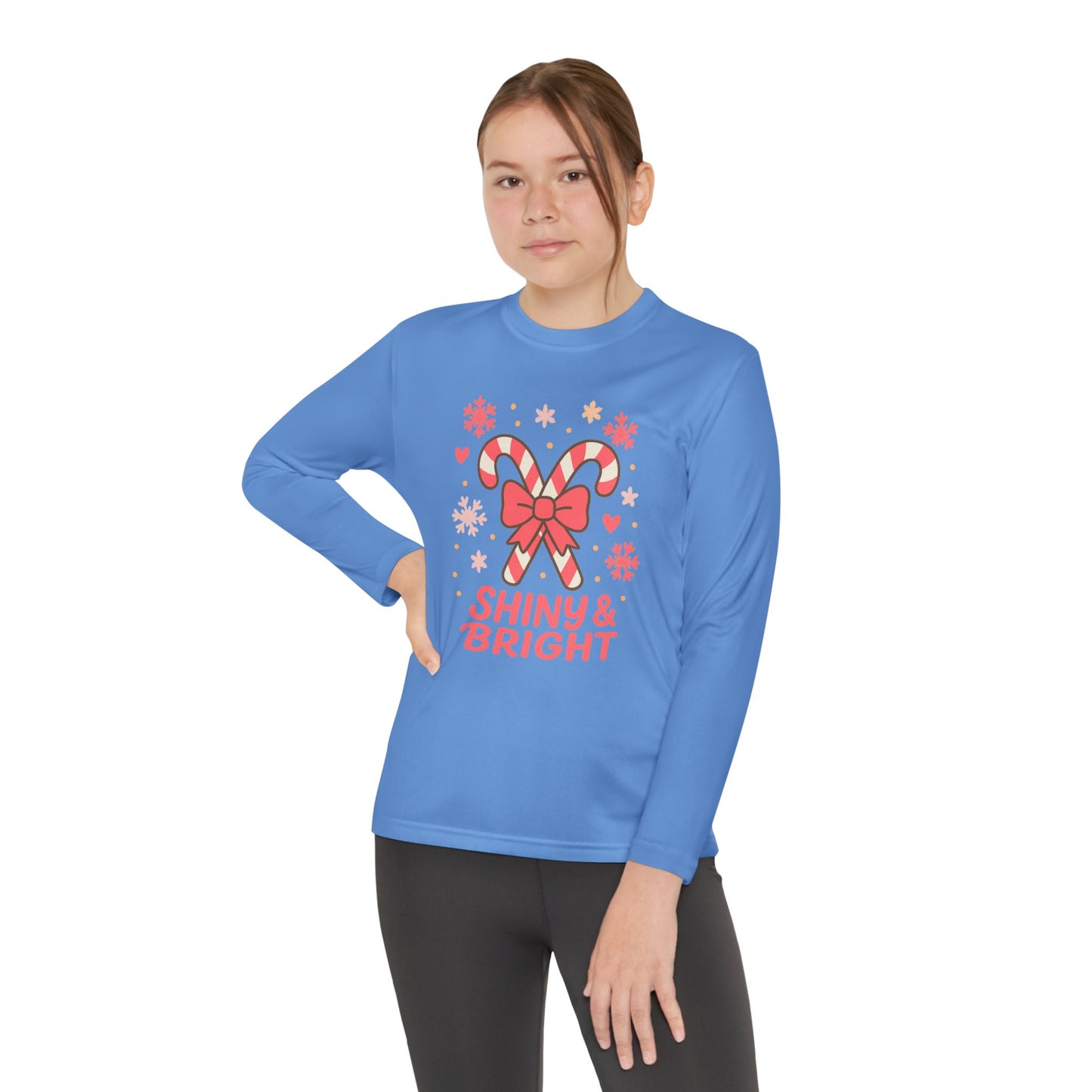 Long Sleeve Tee - Shiny & Bright Snowflake Design