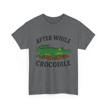 Crocodile Unisex Tee - After while, crocodile - Cute Minimalist Design