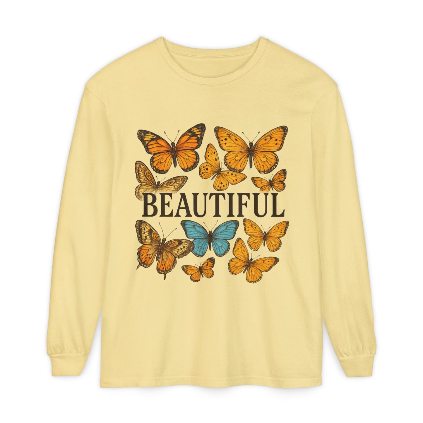 Beautiful Butterfly Long Sleeve T-Shirt, Eco-Friendly Cotton Tee, Casual Wear, Spring Fashion, Gift for Nature Lovers, Comfortable [...]
