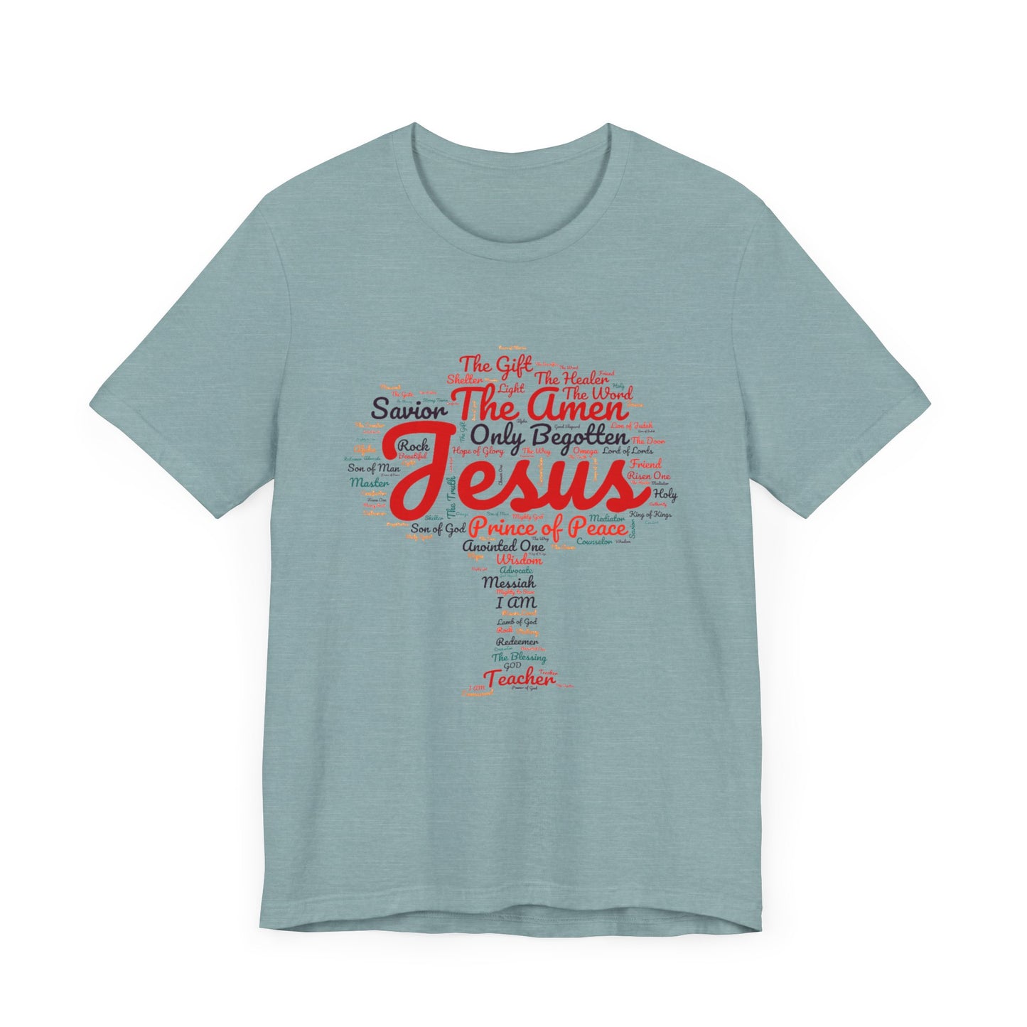 Religious Tee - Names of JESUS Tree Design