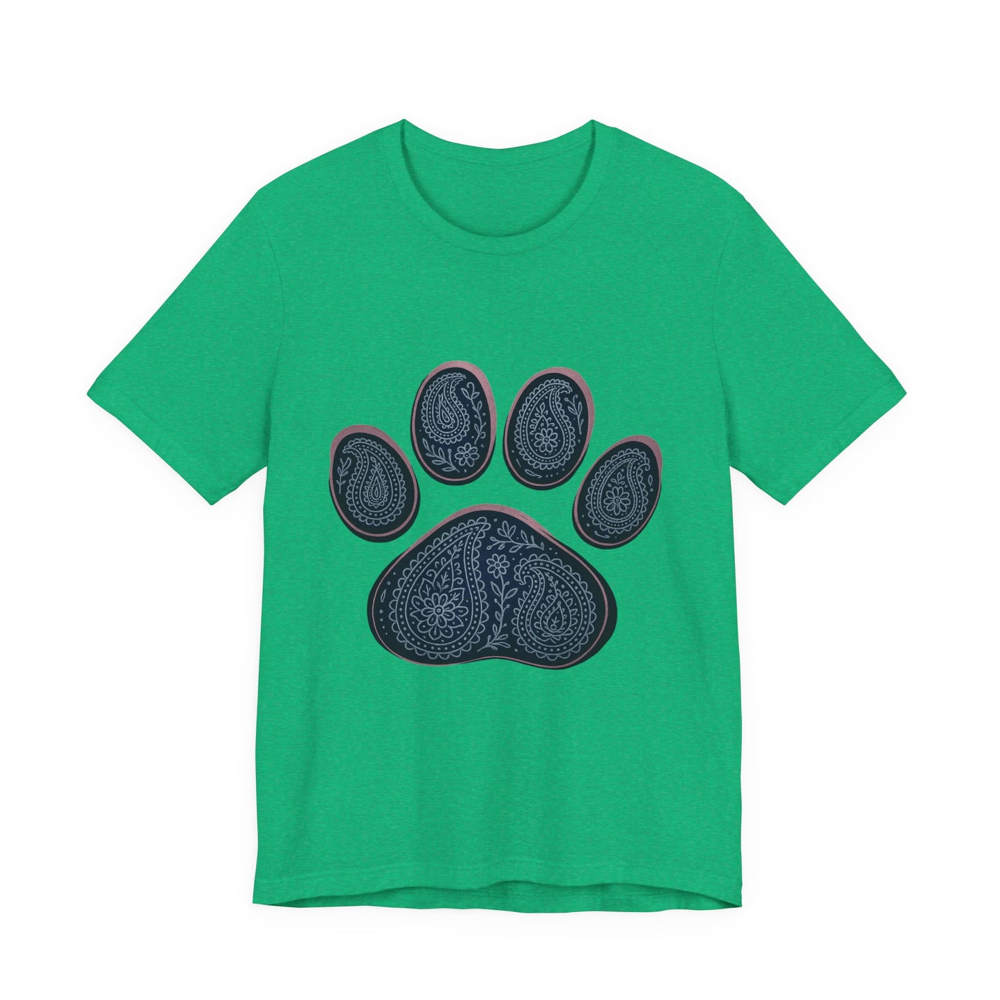 Blue Paisley Paw  Tee