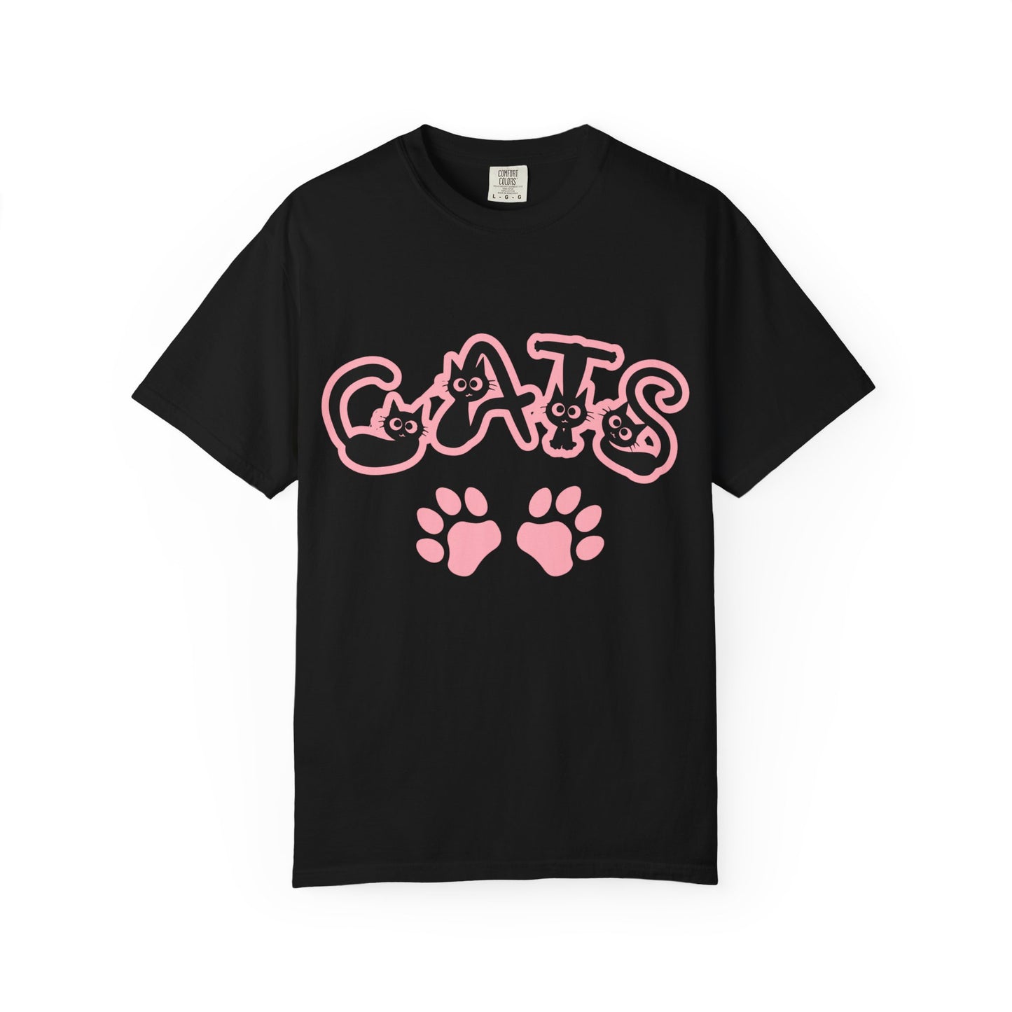 Cat Lover Unisex T-shirt with CATS Font Design