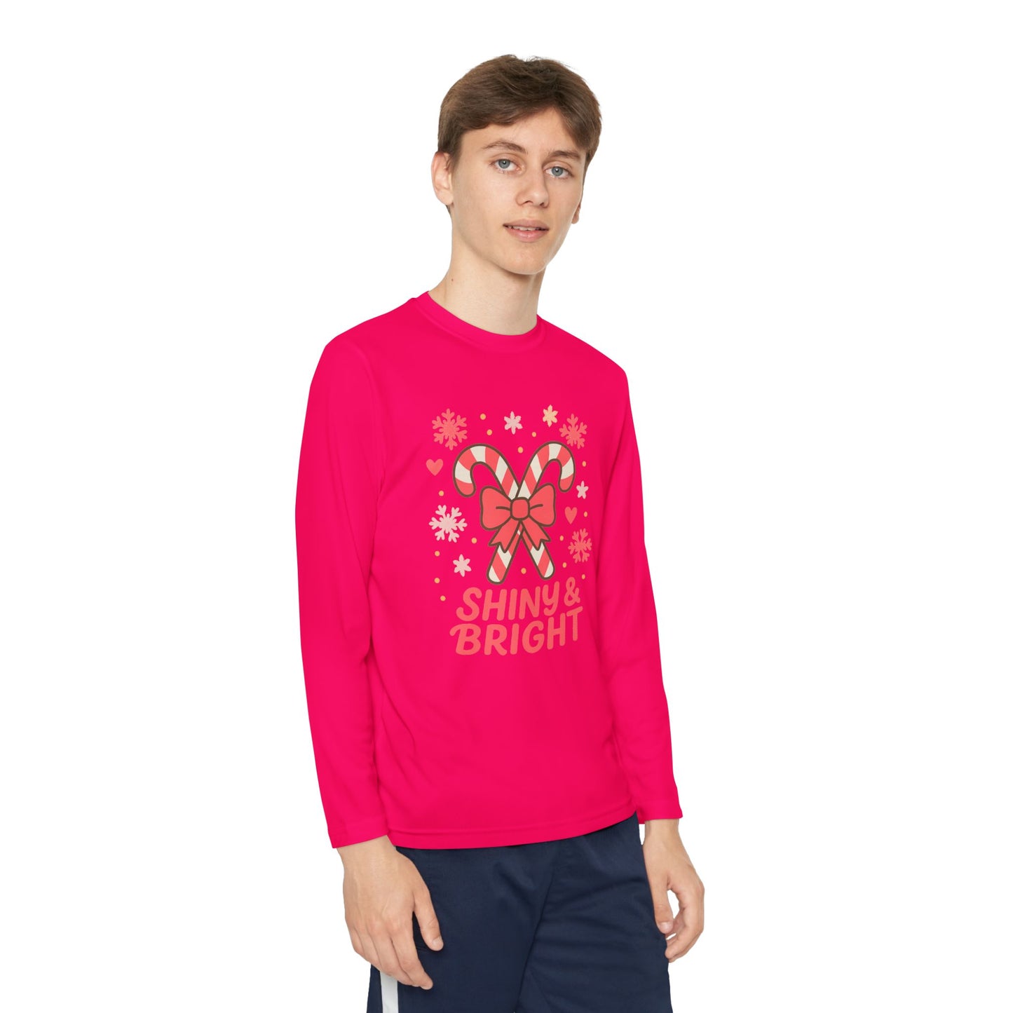Long Sleeve Tee - Shiny & Bright Snowflake Design