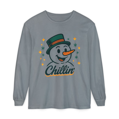 Unisex Garment-dyed Long Sleeve T-Shirt