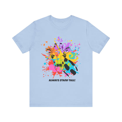 Watersplash Giraffe Tee - Stand Tall