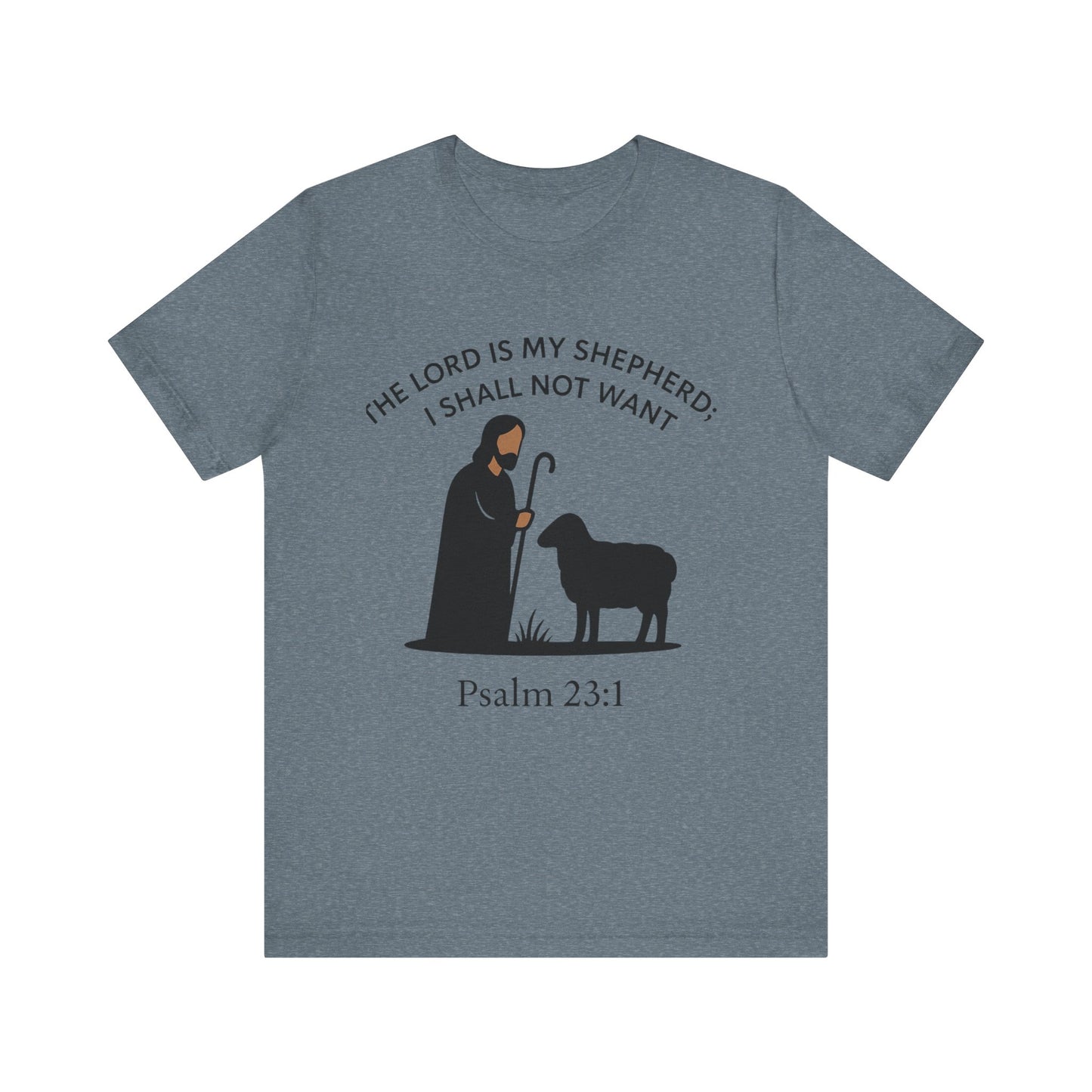 Christian Tee - Jesus Shepard and Black Sheep Design