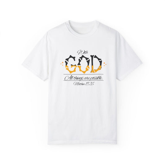 Hope-filled Unisex T-shirt with Matthew 29:16 Scripture