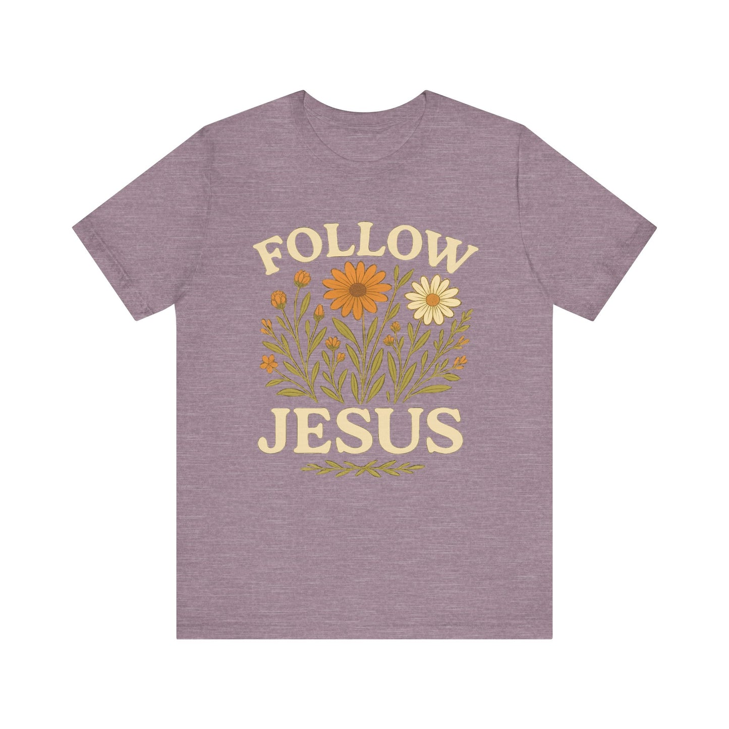Floral Tee - Follow Jesus - Unisex