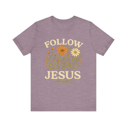 Floral Tee - Follow Jesus - Unisex