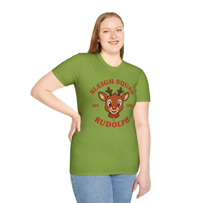 Sleigh Squad Unisex T-Shirt - Christmas Rudolph Tee