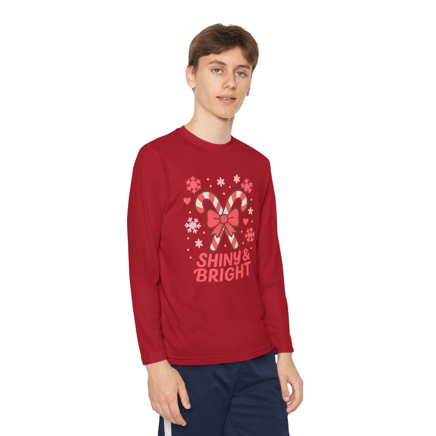 Long Sleeve Tee - Shiny & Bright Snowflake Design