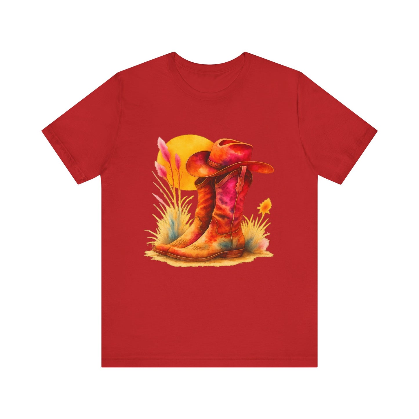 Western Enthusiast Tee - Boots and Hat Design