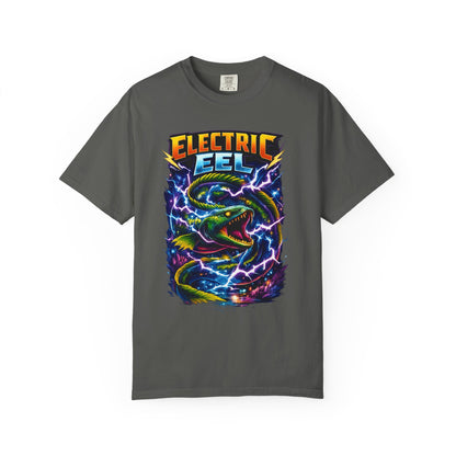 Electric Eel Graphic T-Shirt — Neon Lightning Ocean Tee
