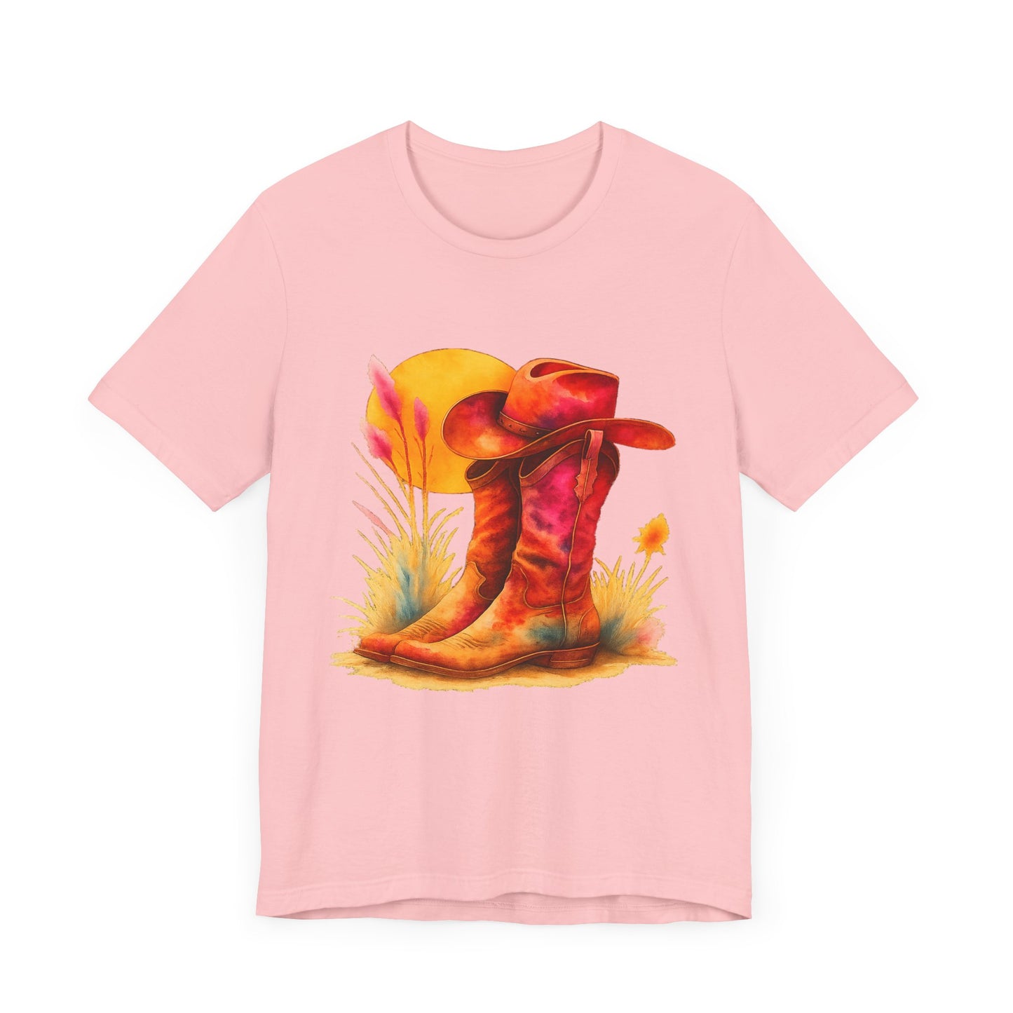 Western Enthusiast Tee - Boots and Hat Design