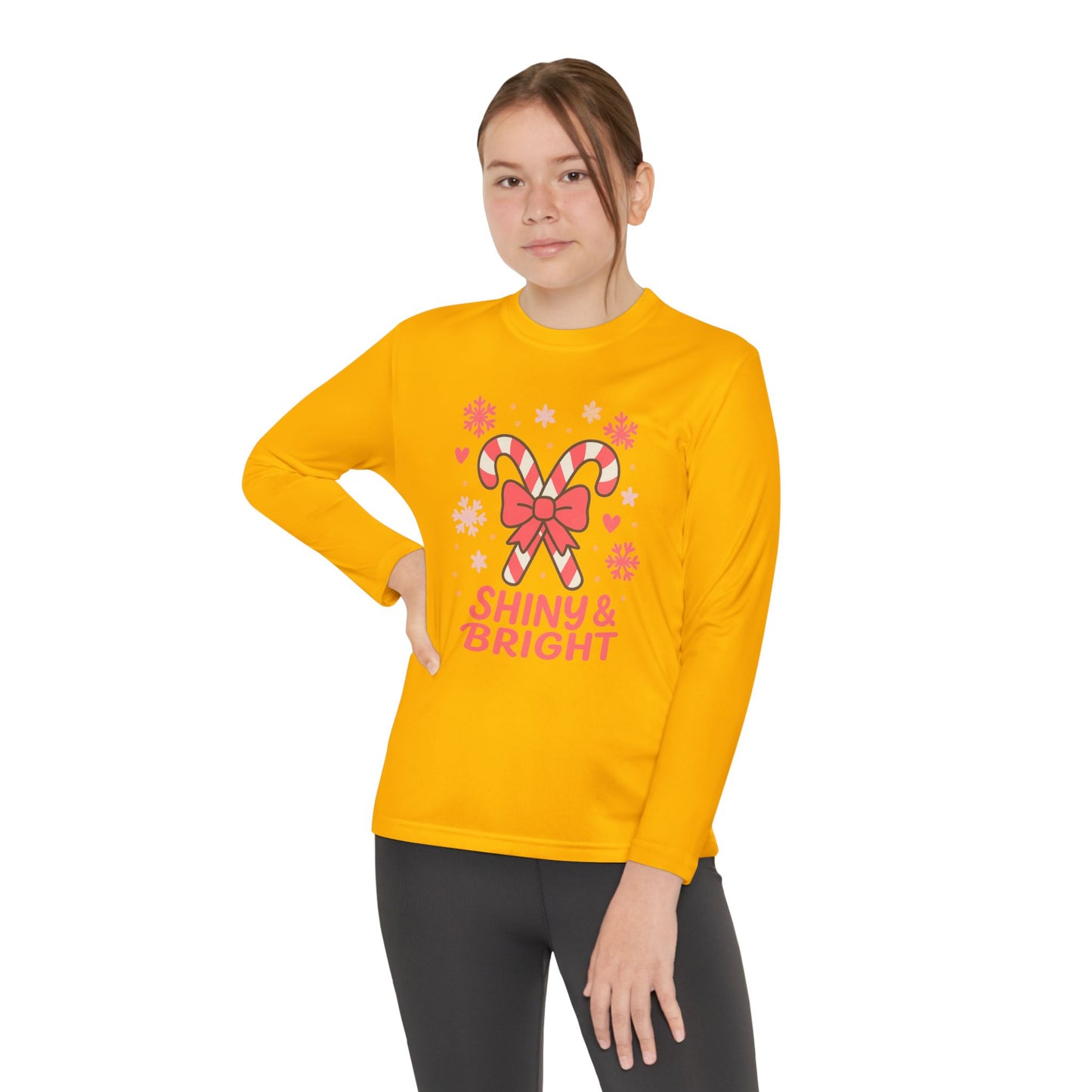Long Sleeve Tee - Shiny & Bright Snowflake Design