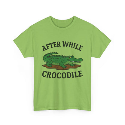 Crocodile Unisex Tee - After while, crocodile - Cute Minimalist Design