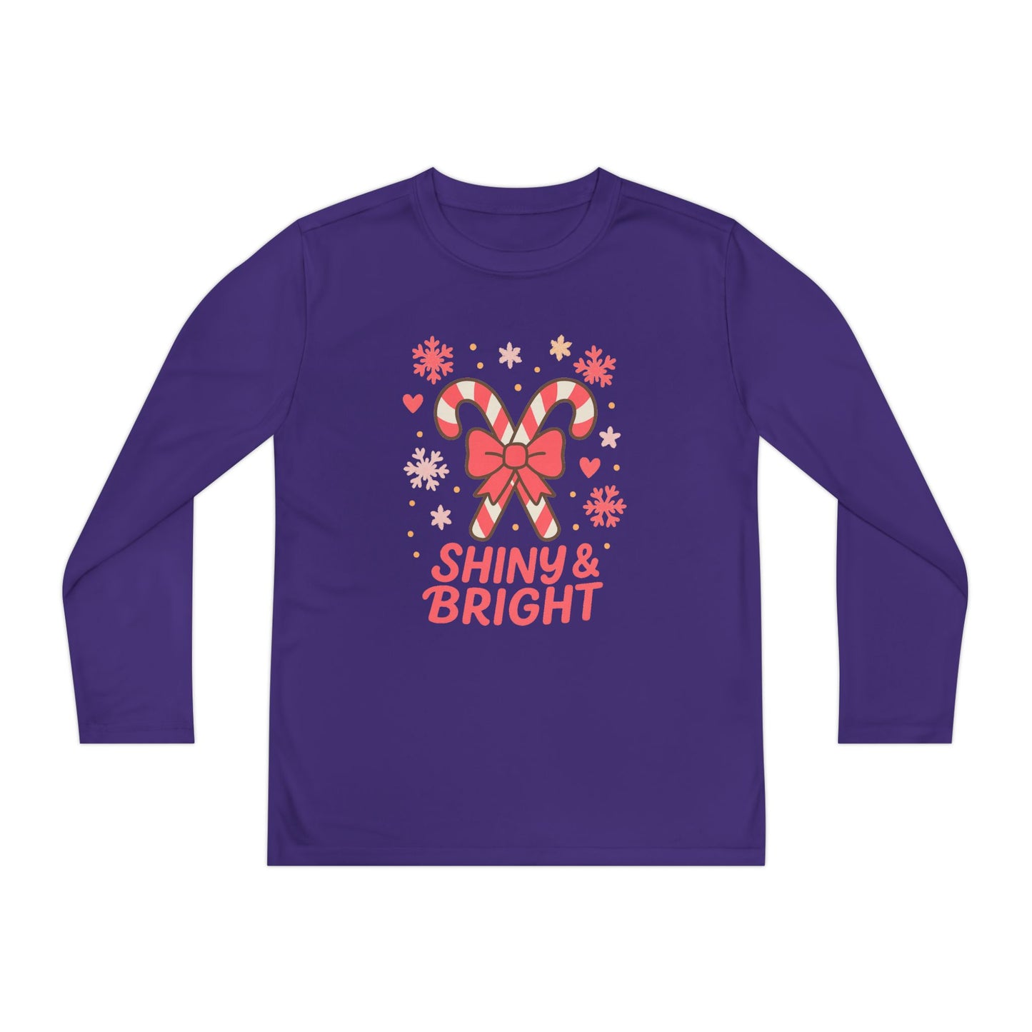 Long Sleeve Tee - Shiny & Bright Snowflake Design