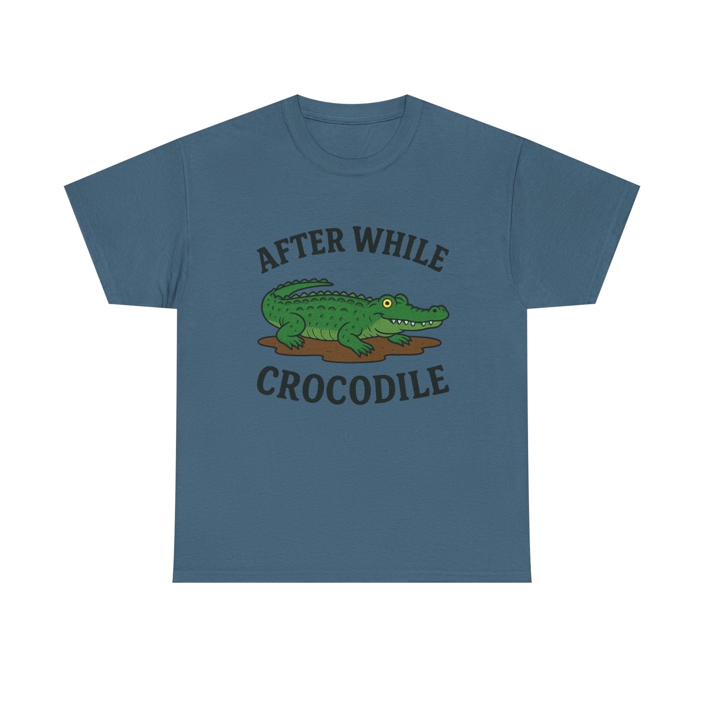 Crocodile Unisex Tee - After while, crocodile - Cute Minimalist Design