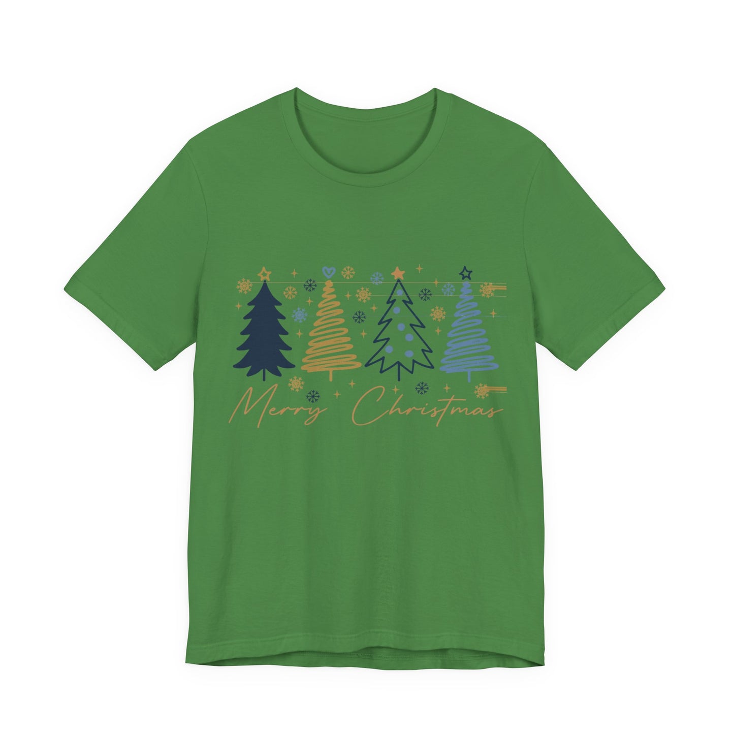 Christmas Tee with Abstract Trees