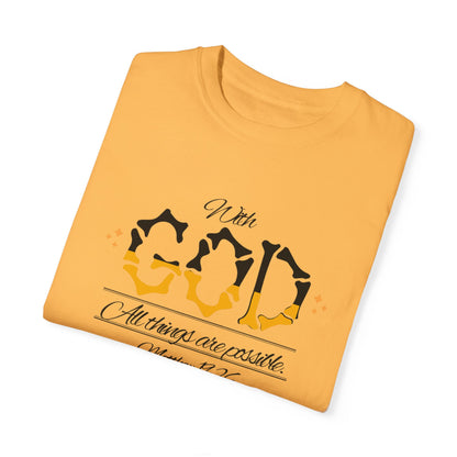 Hope-filled Unisex T-shirt with Matthew 29:16 Scripture