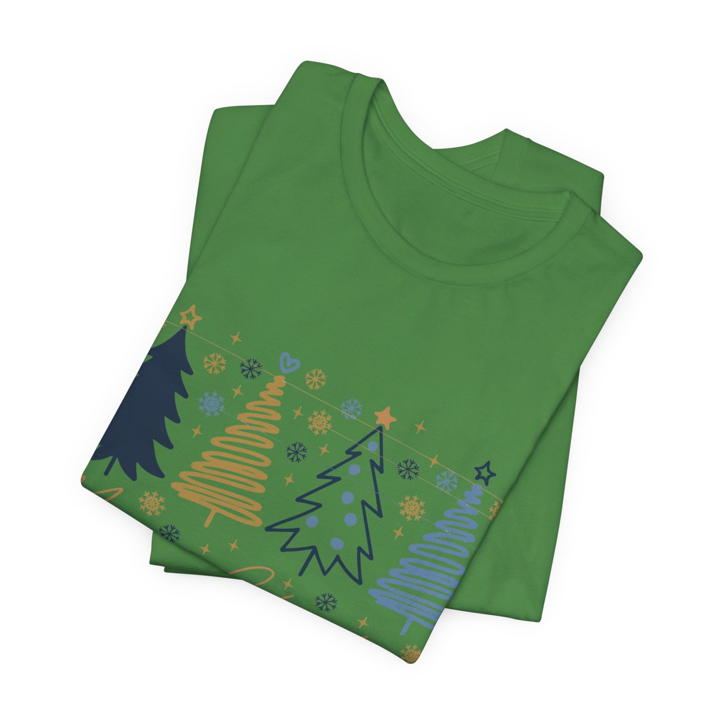 Christmas Tee with Abstract Trees