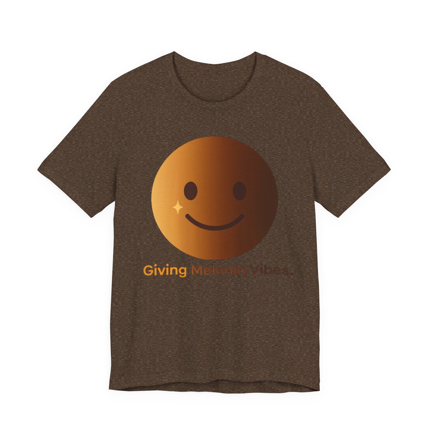 Melanated Emoji Tee- Giving Melanated Vibes- Style 1