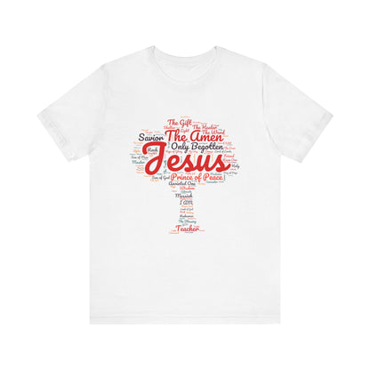 Religious Tee - Names of JESUS Tree Design