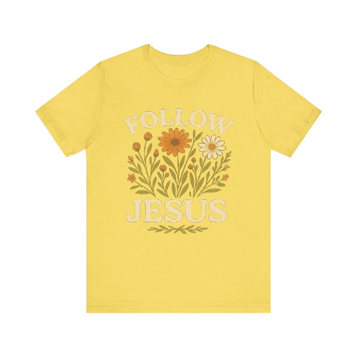 Floral Tee - Follow Jesus - Unisex