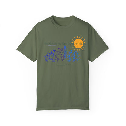 His Mercies Are New Every Morning Unisex Garment-Dyed T-shirt