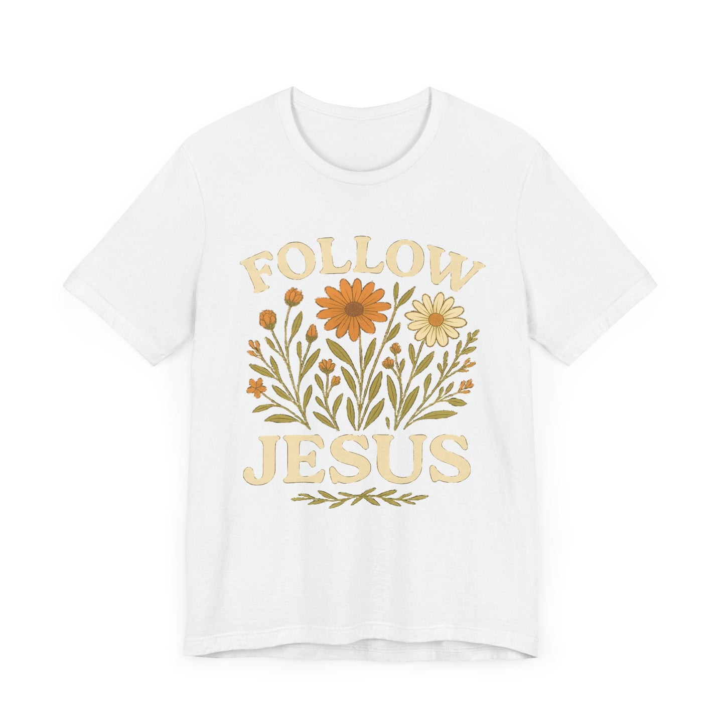 Floral Tee - Follow Jesus - Unisex