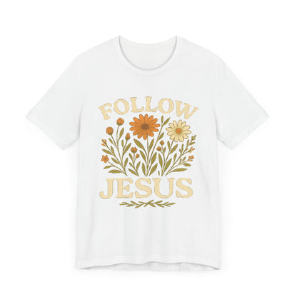 Floral Tee - Follow Jesus - Unisex