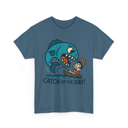 Fishing Cartoon Tee Shirt - Catch of the Day Unisex
