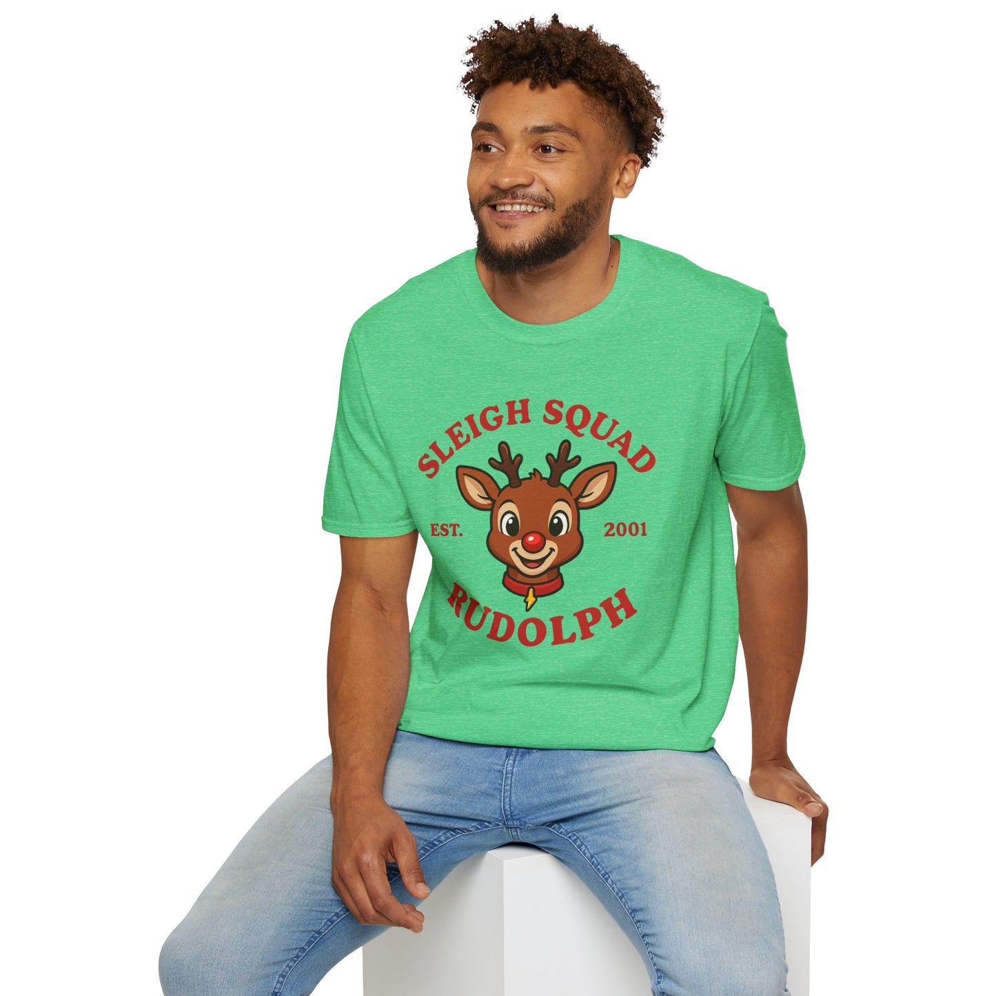 Sleigh Squad Unisex T-Shirt - Christmas Rudolph Tee